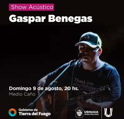 Gaspar Benegas, el guitarrista del Indio Solari, llega a Ushuaia con su show acústico