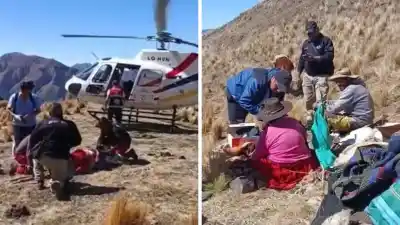 Caminata de 14 horas: el increíble rescate de una mujer de 76 años en Caspalá