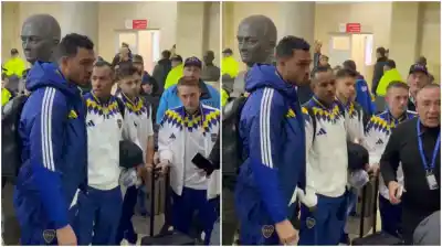 El micro se fue: el insólito descuido que dejó a cuatro jugadores de Boca en la cancha de Huracán