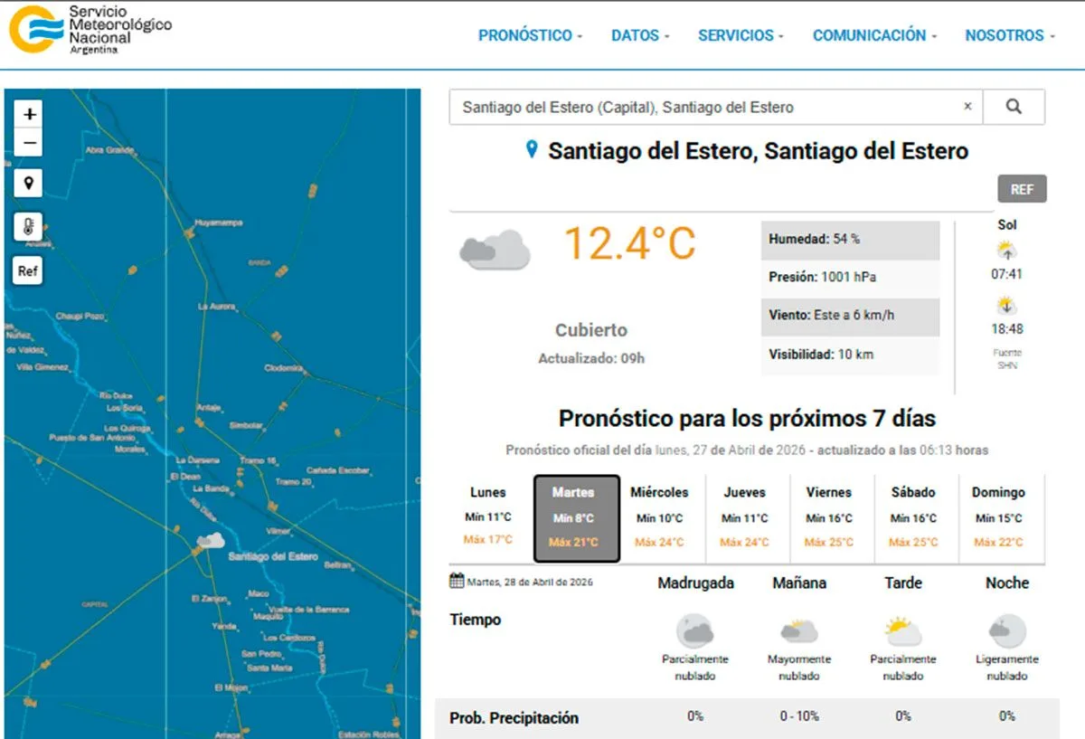Pronóstico del tiempo