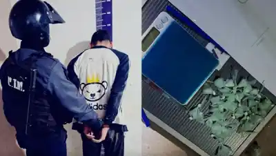 Tres jóvenes de San Javier, atrapados con droga y dinero en efectivo