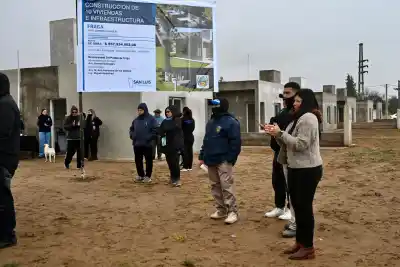 El 5 de noviembre, diez familias de Fraga cumplirán el sueño de la casa propia