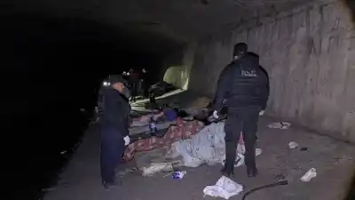 Desalojo en el canal de Yrigoyen: hallaron colchones, armas y un menor entre los ocupantes