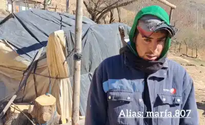 Levantó su casa en un terreno prestado y hoy no sabe si su bebé de 6 meses tendrá qué comer