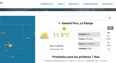Vientos de hasta 90 km/h: el SMN lanzó una alerta amarilla para cinco departamentos del norte pampeano