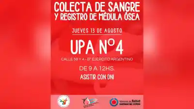 El gesto solidario que puede salvar vidas: colecta de sangre y registro de médula ósea llegan a un barrio de Santiago del Estero