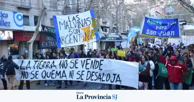 El centro de San Juan colapsó: la marcha que puso en jaque el tránsito