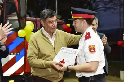 Un sueño cumplido: inauguraron el tinglado que los bomberos de Yerba Buena esperaban hace años