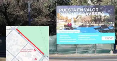 Obras en el Parque Saavedra: cómo circular este viernes por los cortes y desvíos