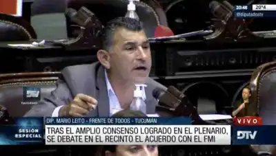 ACUERDO CON EL FMI| El monterizo Leito chicaneó al macrismo