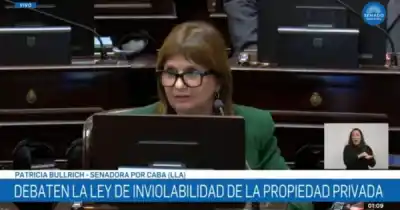 El desliz de Bullrich en el Senado: ubicó Lago Escondido en Santa Cruz y el detalle que nadie notó