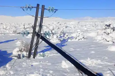 Tras el temporal de nieve, EPEN logró reponer la luz en ocho localidades neuquinas