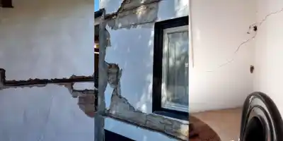 El drama de una jubilada de Roca: su casa se raja, se hunde y nadie explica por qué
