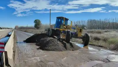 El drama del Puente 83: Vialidad Nacional puso manos a la obra y los conductores esperan alivio