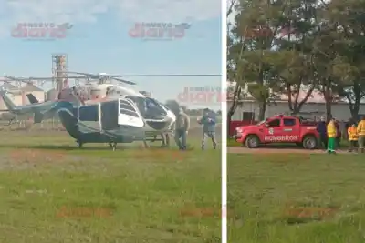 Un helicóptero de Defensa Civil llegó a Selva para asistir a familias aisladas por la crecida