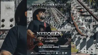 Piti Fernández regresa a Neuquén: la cita imperdible de agosto en Mood Live