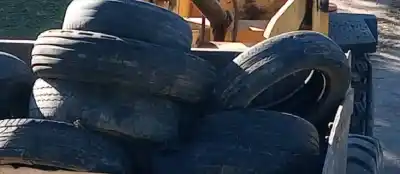 El curioso destino de los 1900 kilos de neumáticos juntados en Villa Huidobro
