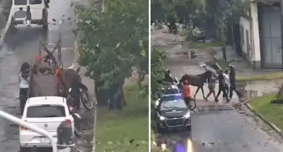 Rescate en Banda del Río Salí: El brutal momento captado por las cámaras que desató la intervención