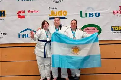 Se subió al podio en su debut mundialista: la judoca de Colón que hizo historia en Suecia