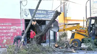 El viento arrasó Córdoba: ráfagas de 100 km/h y un techo que se desplomó