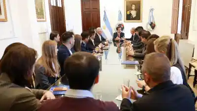 Reunión clave en Casa de Gobierno: Sadir recibió a jóvenes empresarios de todo el país