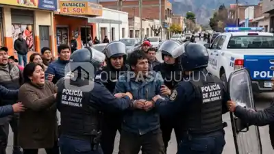 Atacaron a piedrazos a la Policía para impedir que se lleven a un jujeño con 18 envoltorios de droga