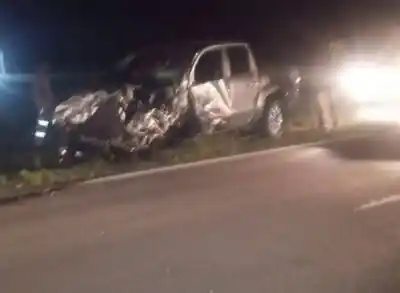 Un choque múltiple en Las Breñas: el titular de un banco chaqueño, trasladado de urgencia