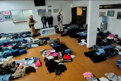 Un cargamento de ropa valuado en $52 millones fue interceptado a metros del río Uruguay