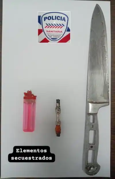 Pareja armada con un cuchillo de gran tamaño generó pánico en Resistencia y fue detenida