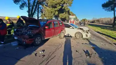 Impactante choque en cadena en la ruta 5: un camión embistió a una combi con chicos con discapacidad