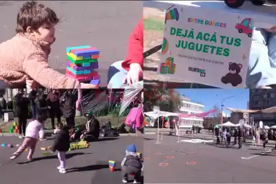 La jornada que reúne a las familias en Plaza Mansilla: juegos, ferias y una colecta que busca darle una segunda oportunidad a los juguetes