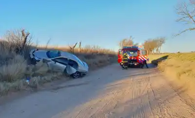 Volcó en un camino de General Pico y el saldo sorprendió a todos