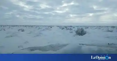 Alerta en Santa Cruz: el termómetro podría desplomarse hasta -20 °C con nevadas y baja visibilidad