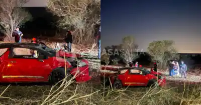 Volcó y se incendió en San Lorenzo: el dramático relato de una vecina