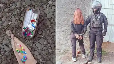 Manipulaba diminutos envoltorios en plena vía pública: la sorprendieron y hallaron más de 30 ravioles de cocaína