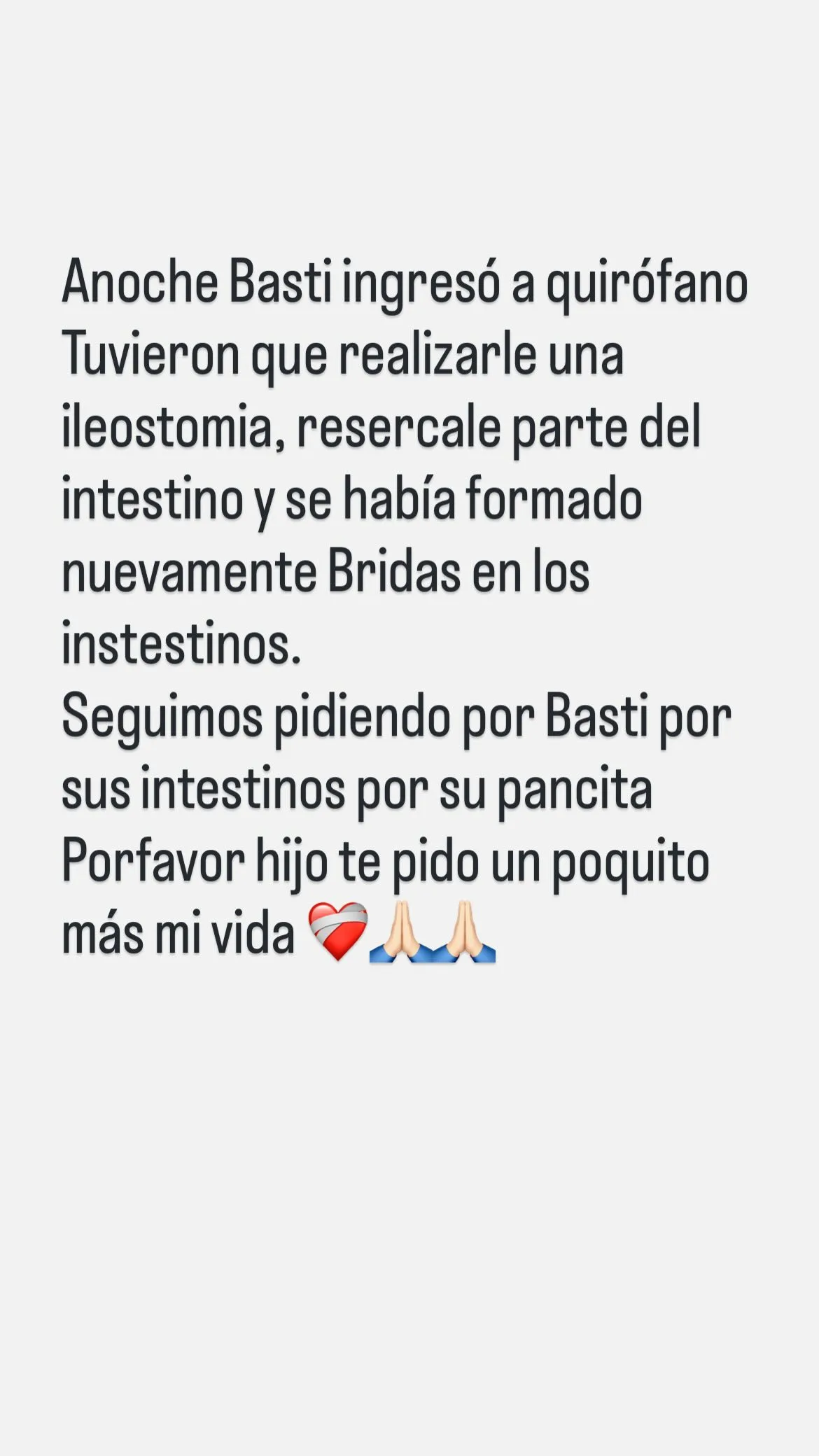 storie macarena mamá bastian