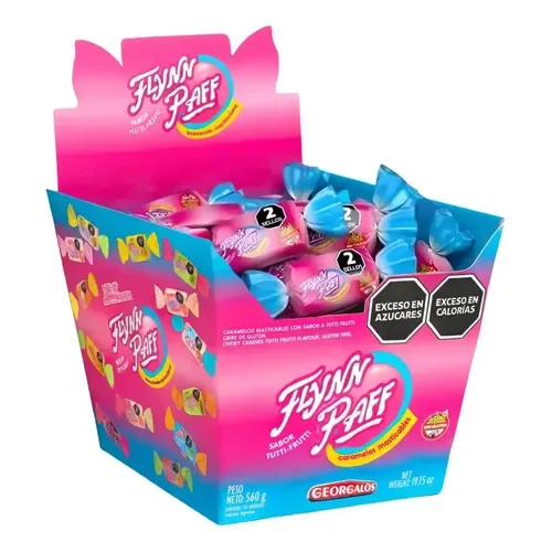 Caramelos Flynn Paff Frutilla Masticables Sin Tacc Caja X70 | MercadoLibre