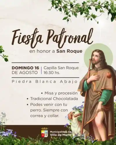 El milagro de la fe: la Fiesta de San Roque que reúne a toda la Villa de Merlo