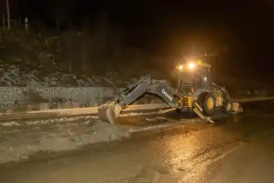 Operativo Invierno en Ushuaia: así trabajaron en la avenida Héroes de Malvinas