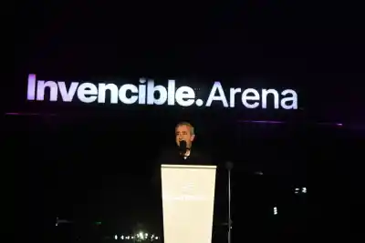 El mensaje de Javkin en la apertura del Invencible Arena: "La grandeza que le espera a Rosario"