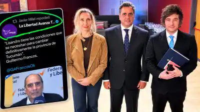 El gesto de Milei con Lisandro Catalán que sacude la política tucumana