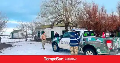 Operativo rural en El Chaltén: controles, cortocircuito y estancias aisladas por la nieve