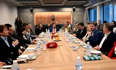 Trelew busca inversiones: Merino se reunió con la Cámara Suizo-Argentina y la Cancillería