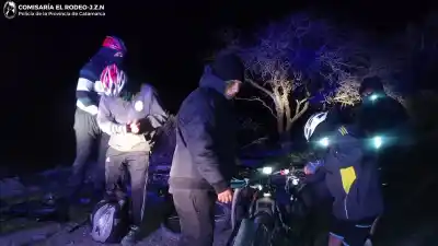 La noche de terror que vivieron cuatro ciclistas en El Peñón: el operativo que los salvó