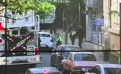 Susto en el centro: principio de incendio en una sucursal del Banco Macro