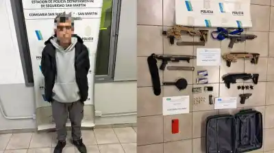 Balacera, fuga y un hallazgo que sorprendió a la policía en San Martín: tres detenidos y armas que no esperaban