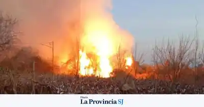 El fuego arrasó una finca en Caucete y los vecinos viven horas de tensión