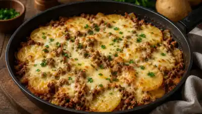 Carne molida con papas y queso: la cena que salva las noches de frío sin tocar el horno