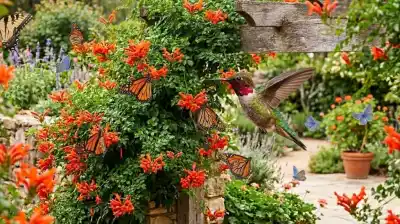 El secreto de la planta que hipnotiza a los colibríes y transforma cualquier pared