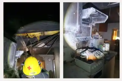 Un incendio en una vivienda de Molina Punta generó pánico y daños materiales